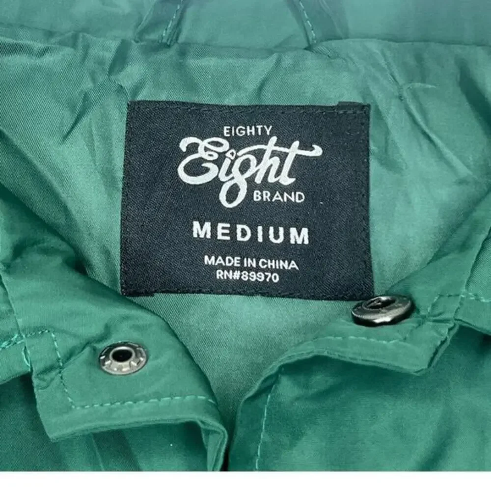 EIGHT EIGHT‎ Trippy Happy Times Green Lined Jacket Size Medium